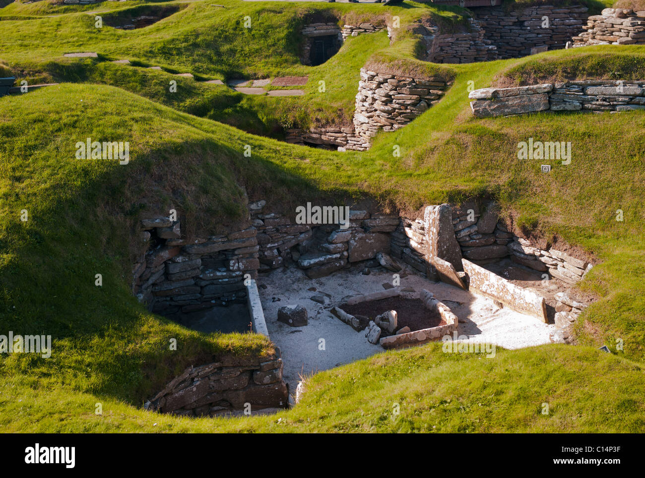 SKARA BRAE ORKNEY ISLANDS SCOTLAND UNITED KINGDOM Stock Photo