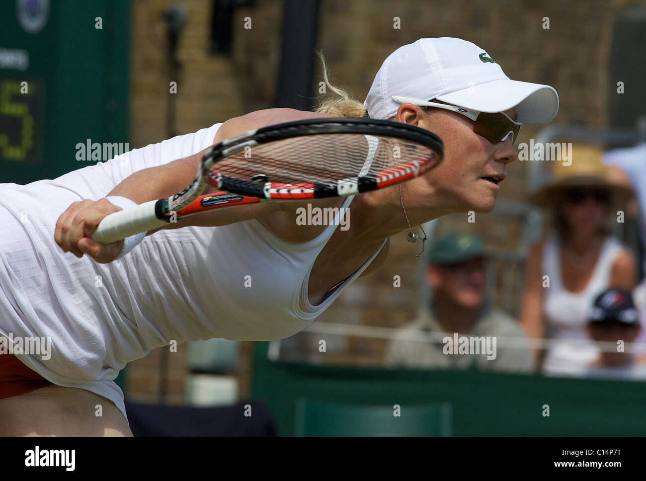 Sam Stosur, Australia, in action at the All England Lawn Tennis ...