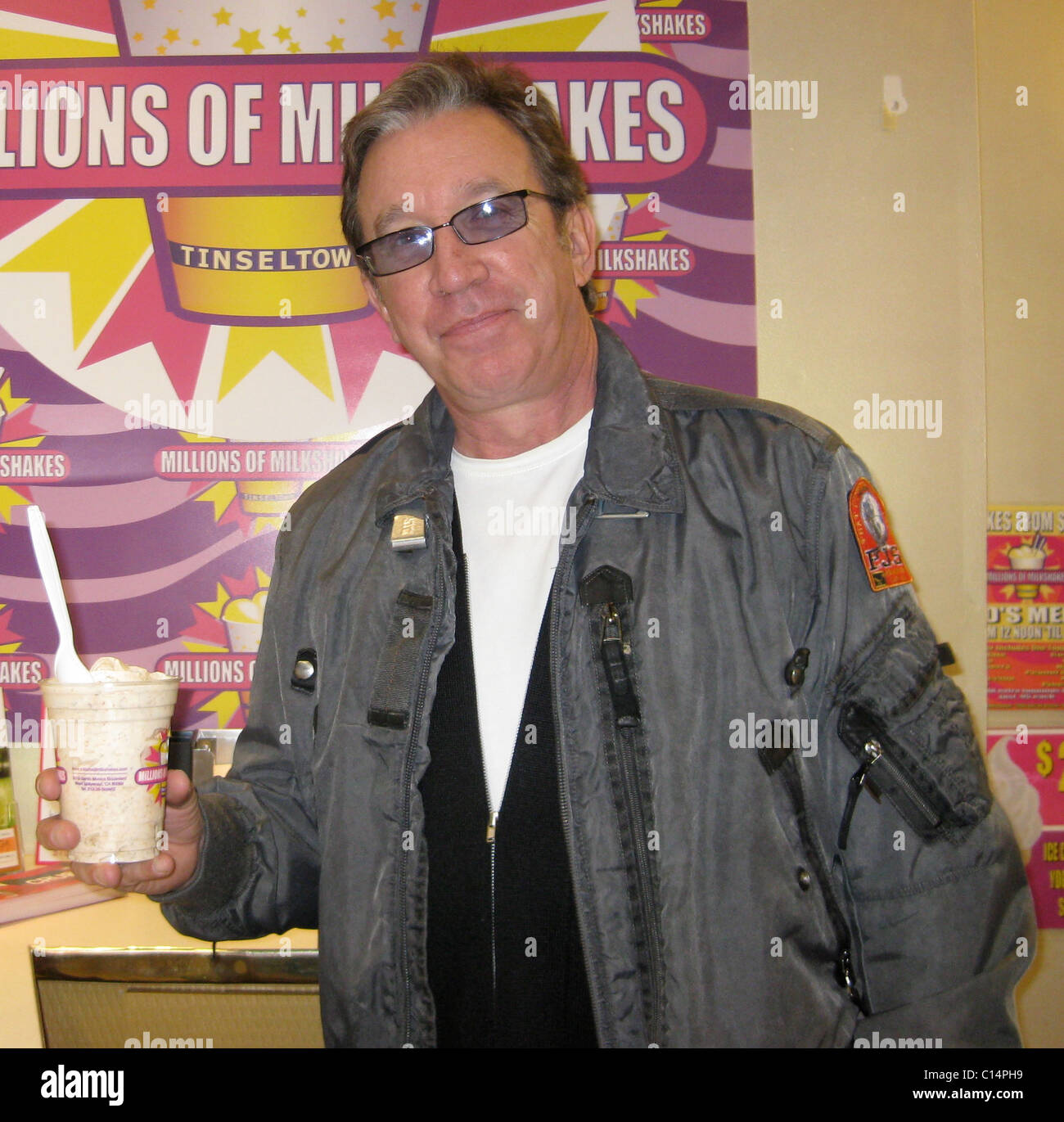Tim Allen visits Millions of Milkshakes in West Hollywood Los Angeles, California - 28.01.09 Stock Photo