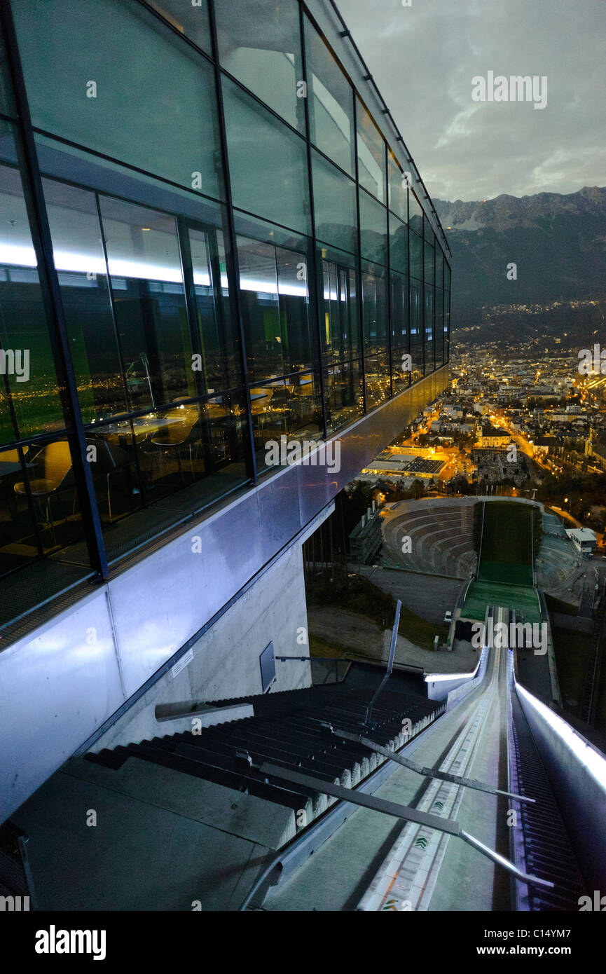 Zaha Hadid's Bergisel Ski Jump in Innsbruck Austria Stock Photo