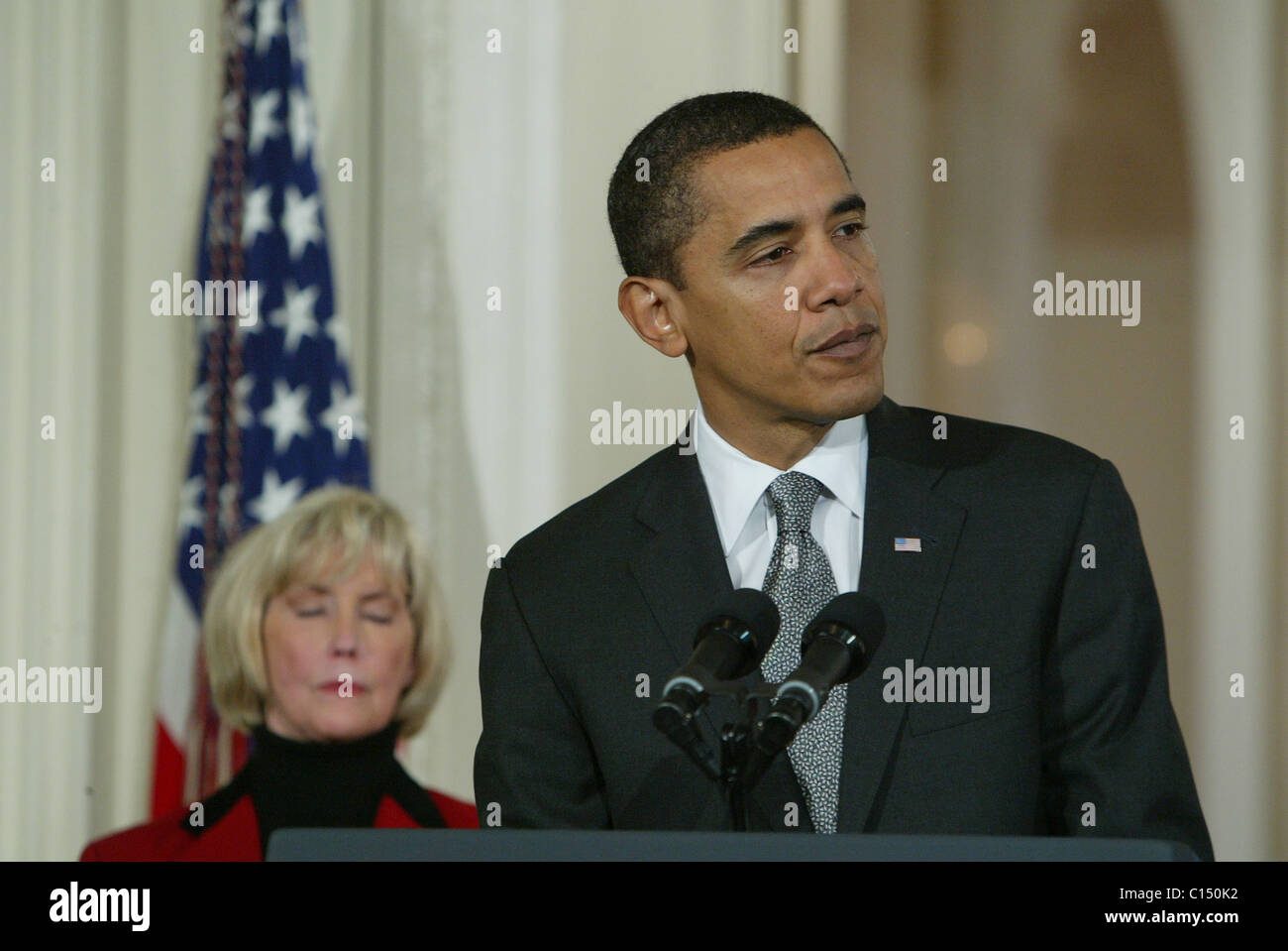 U.S. President Barack Obama at the signing of the Lily Ledbetter Fair ...