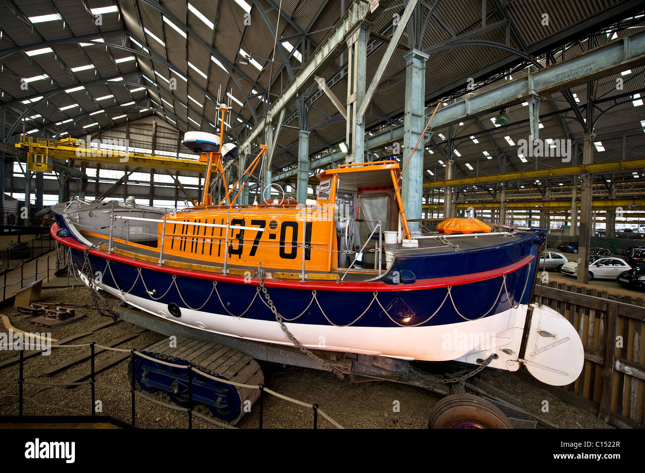 A static display at the Chatham Historic Dockyard in Kent. Stock Photo