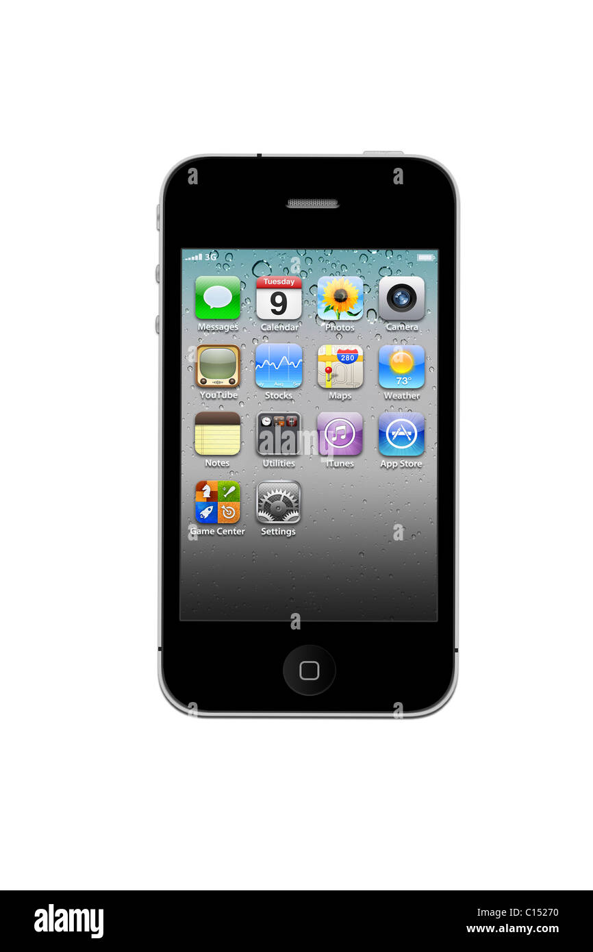 iPhone 3G isolated on white background Stock Photo