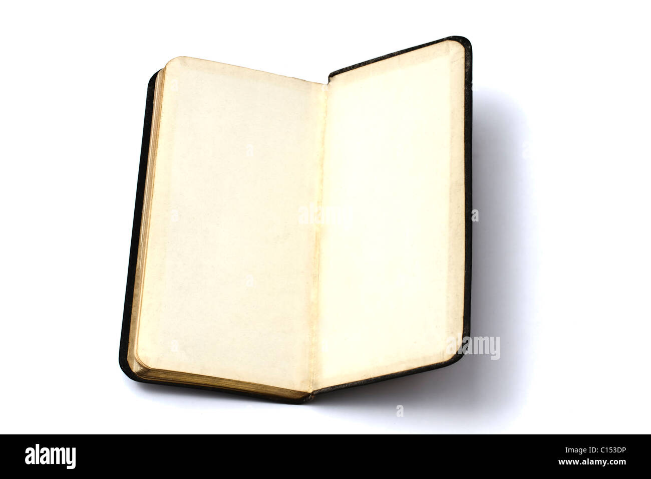 Old Open Book with Empty Pages Stock Image - Image of background,  isolation: 118507651