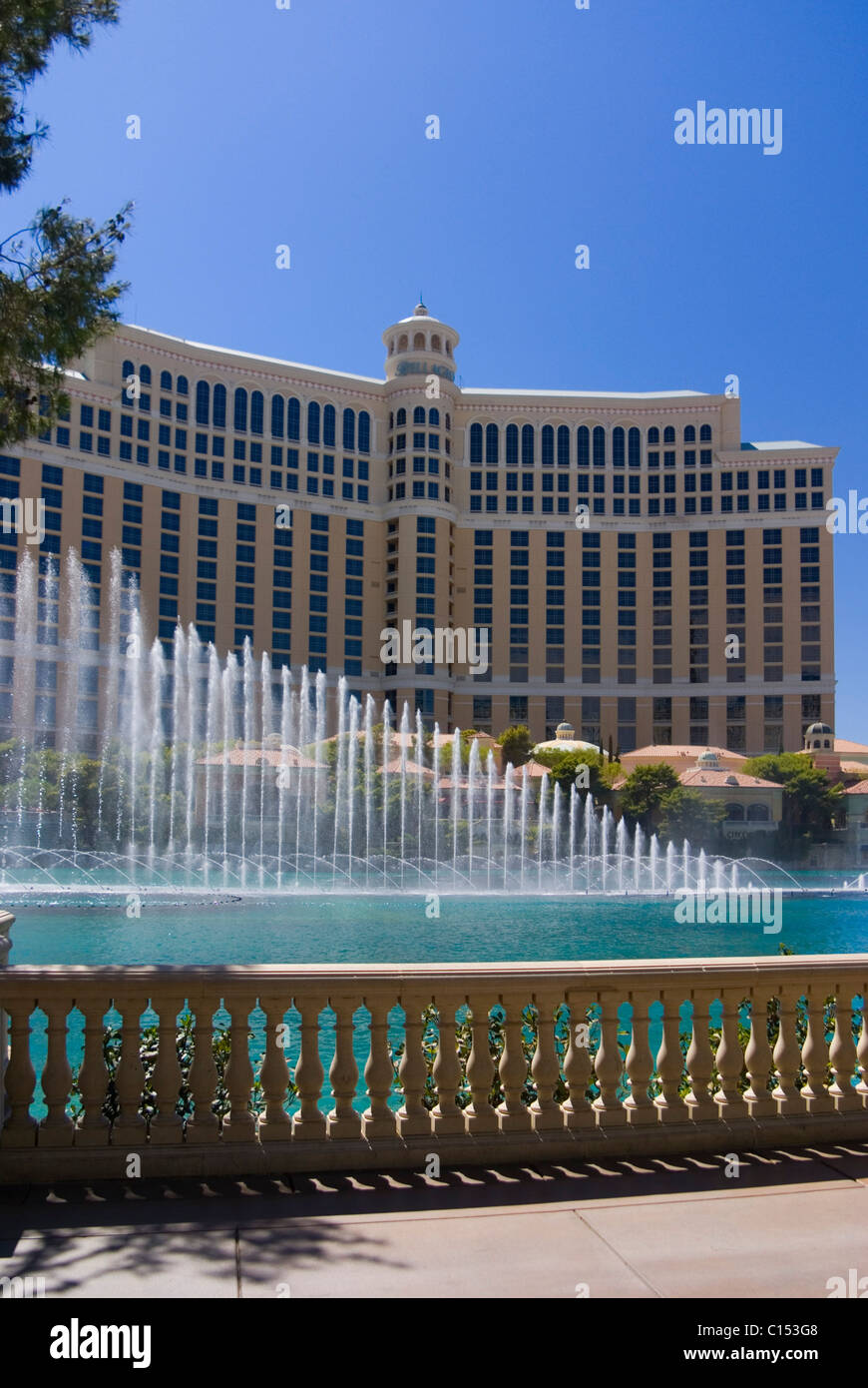 Dancing fountains at the Bellagio Stock Photo Alamy