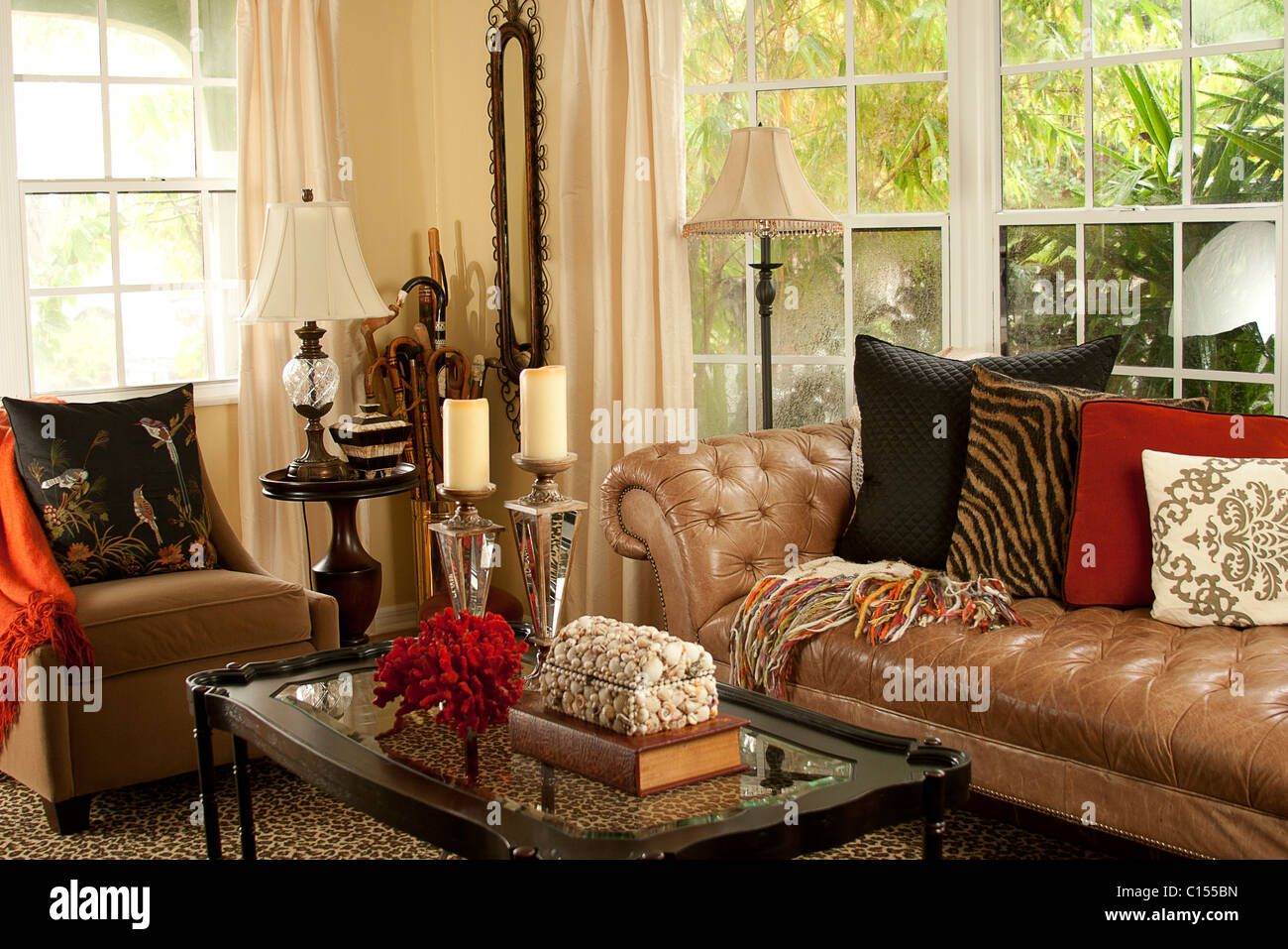 Fancy Living Room Stock Photo Alamy