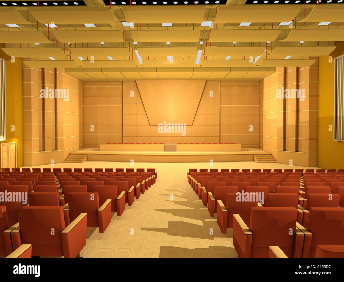 3d render conference hall hi-res stock photography and images - Alamy