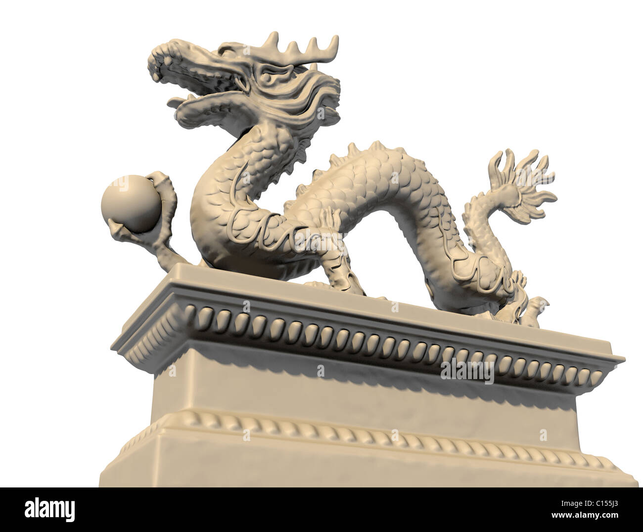 Head of chinese dragon statue Stock Photo - Alamy