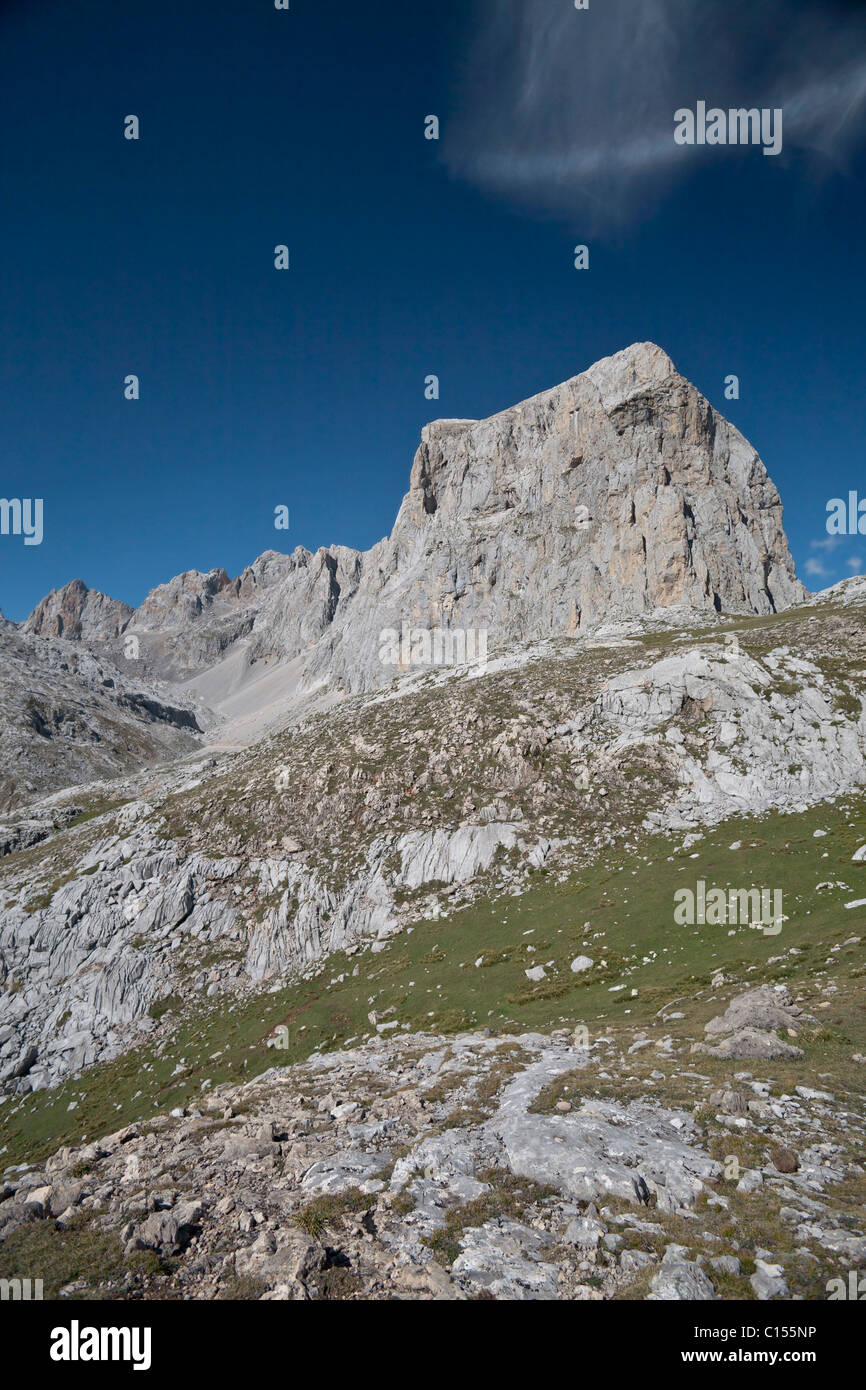 Mountain landscape in Picos de Europa, Cantabria, Spain Stock Photo