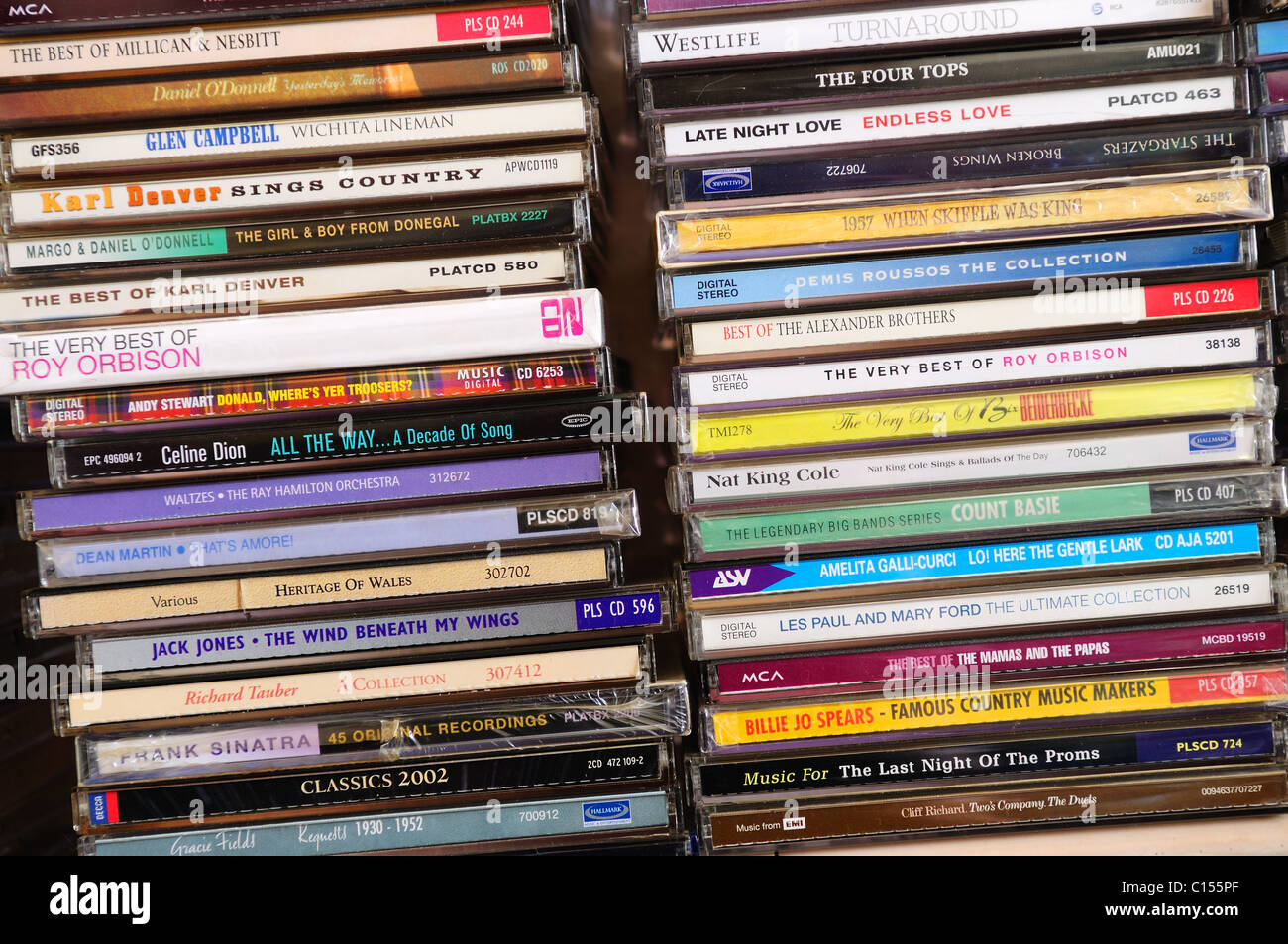 CD Collection Music. Stock Photo