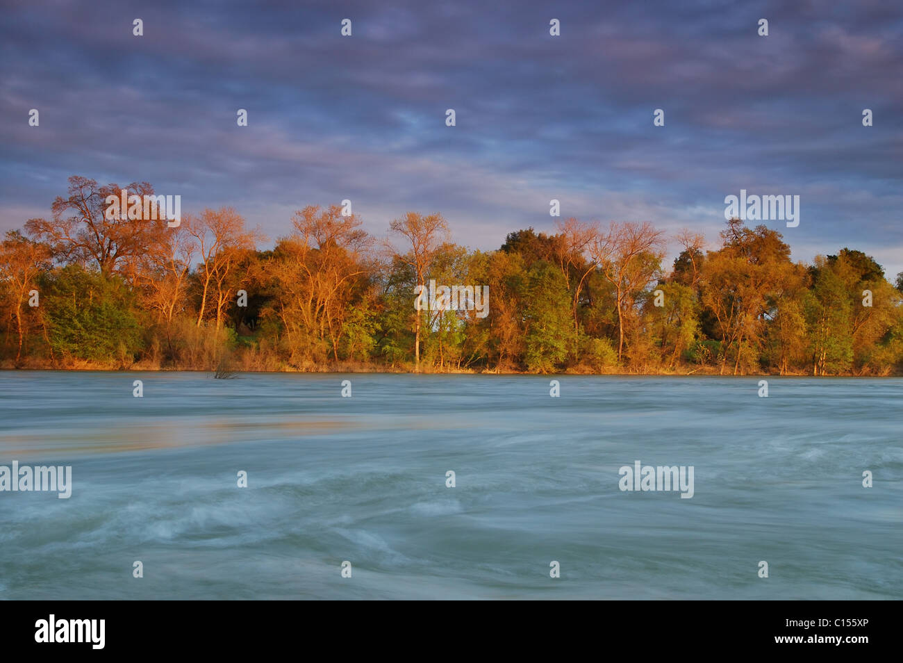 American river near Sacramento Stock Photo Alamy