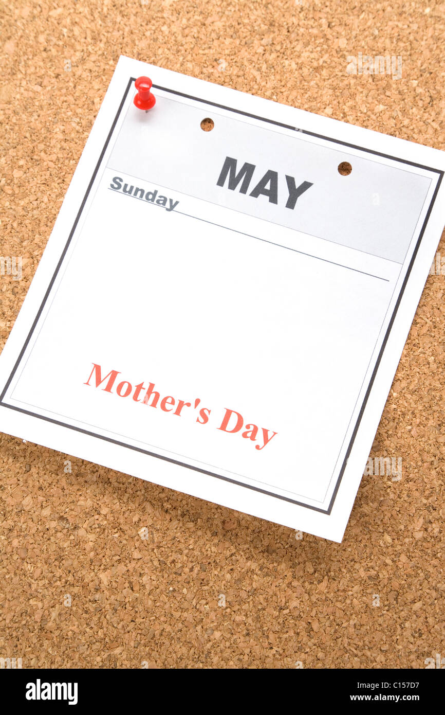 Mother S Day Calendar Date In May For Background Stock Photo Alamy