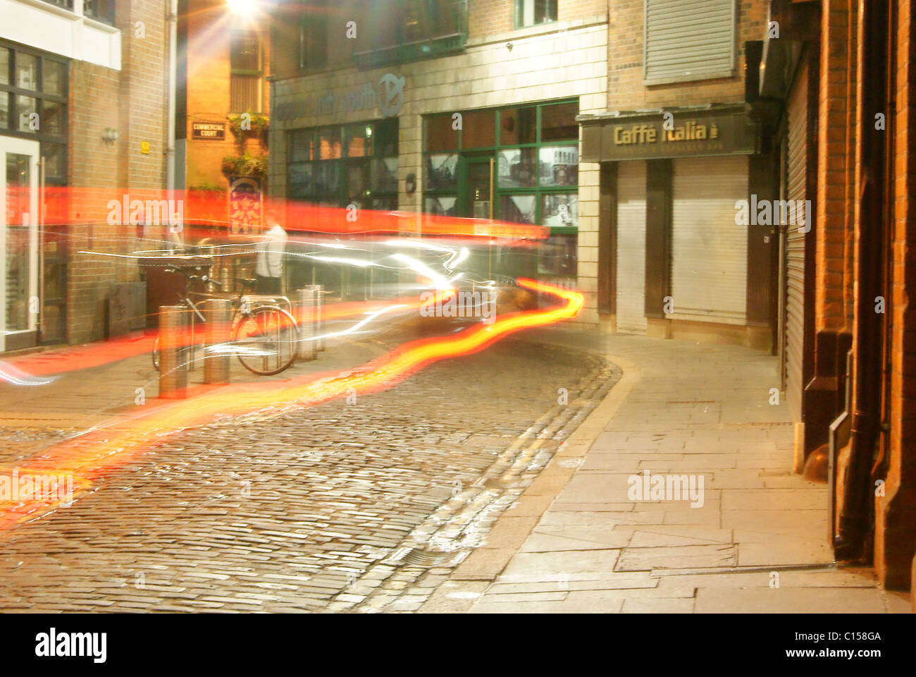 Motion blur light trail people hi-res stock photography and images - Alamy