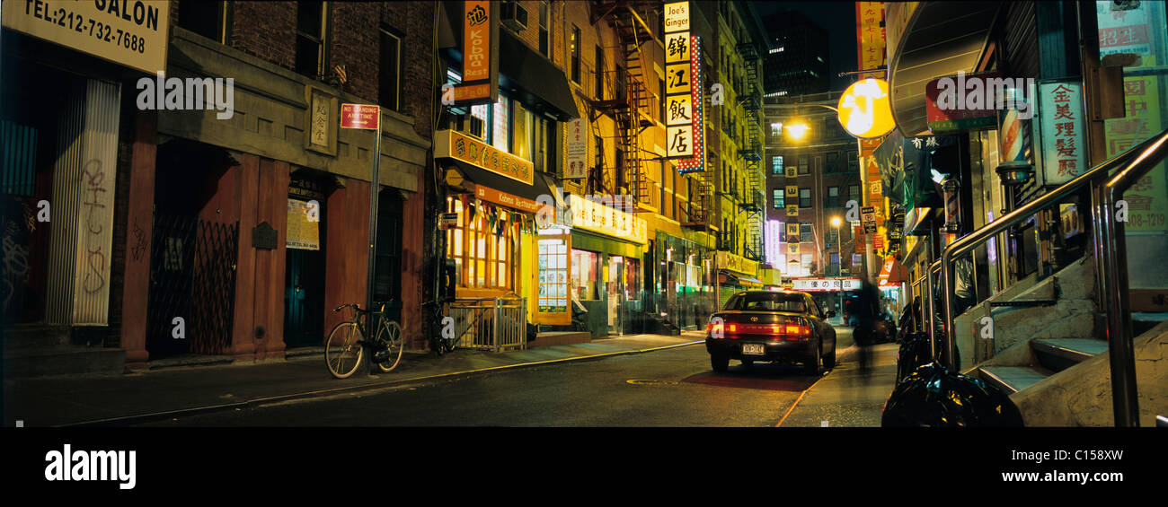 Backstreet of Chinatown in Lower Manhattan Stock Photo