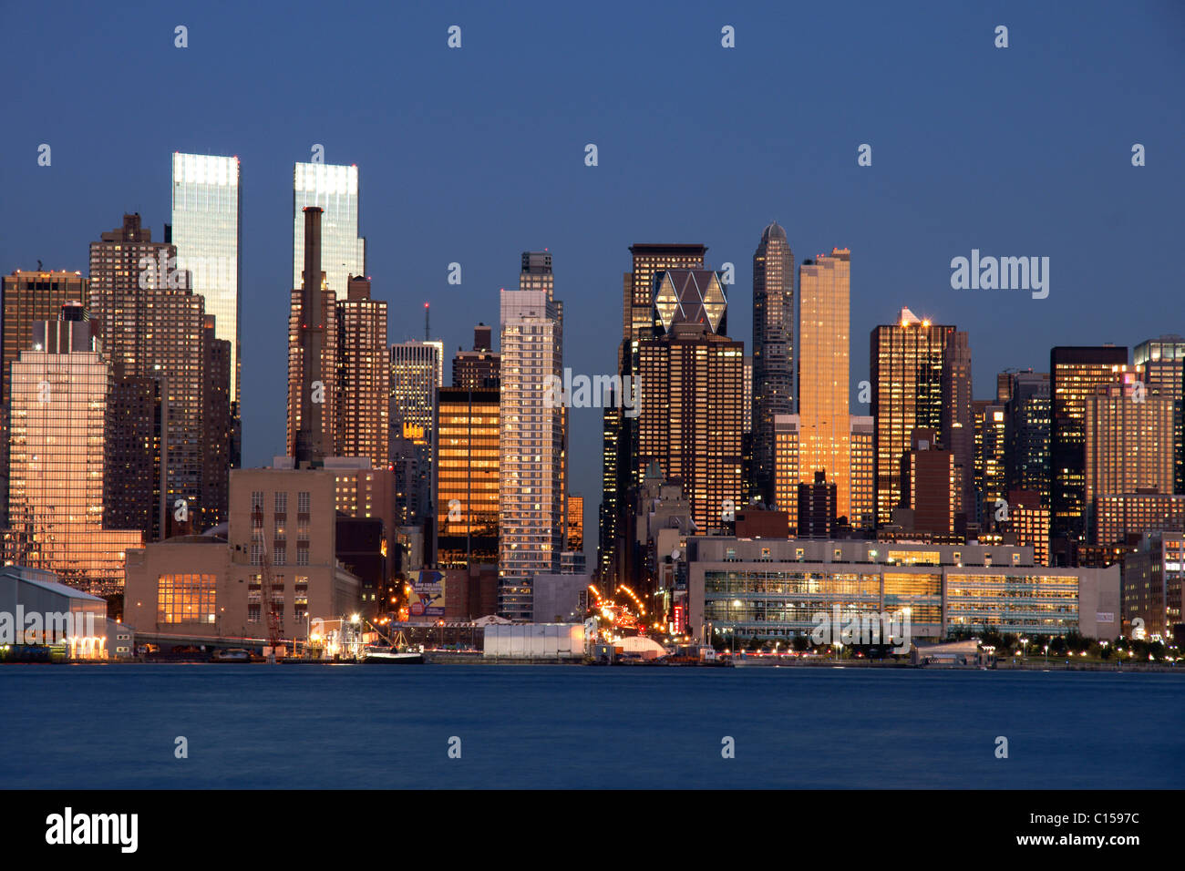 Midtown Manhattan skyline Stock Photo