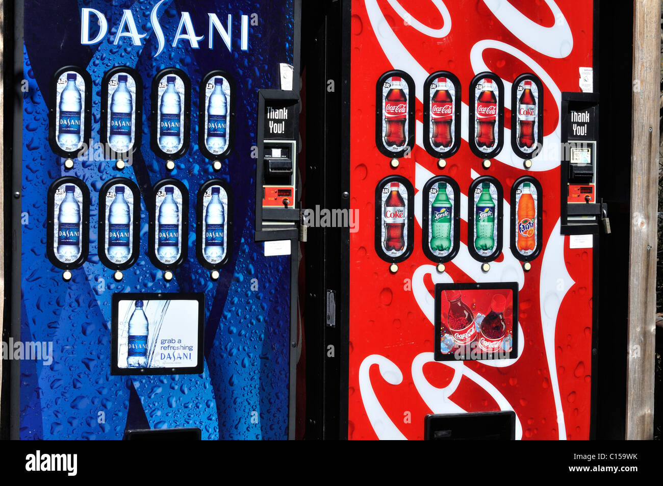 Royal Vendors 660 Soda Vending Machine - DASANI Water 20oz Bottle Vendor Face Label