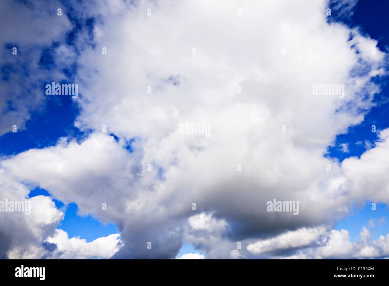 White clouds with vivid blue sky background Stock Photo - Alamy