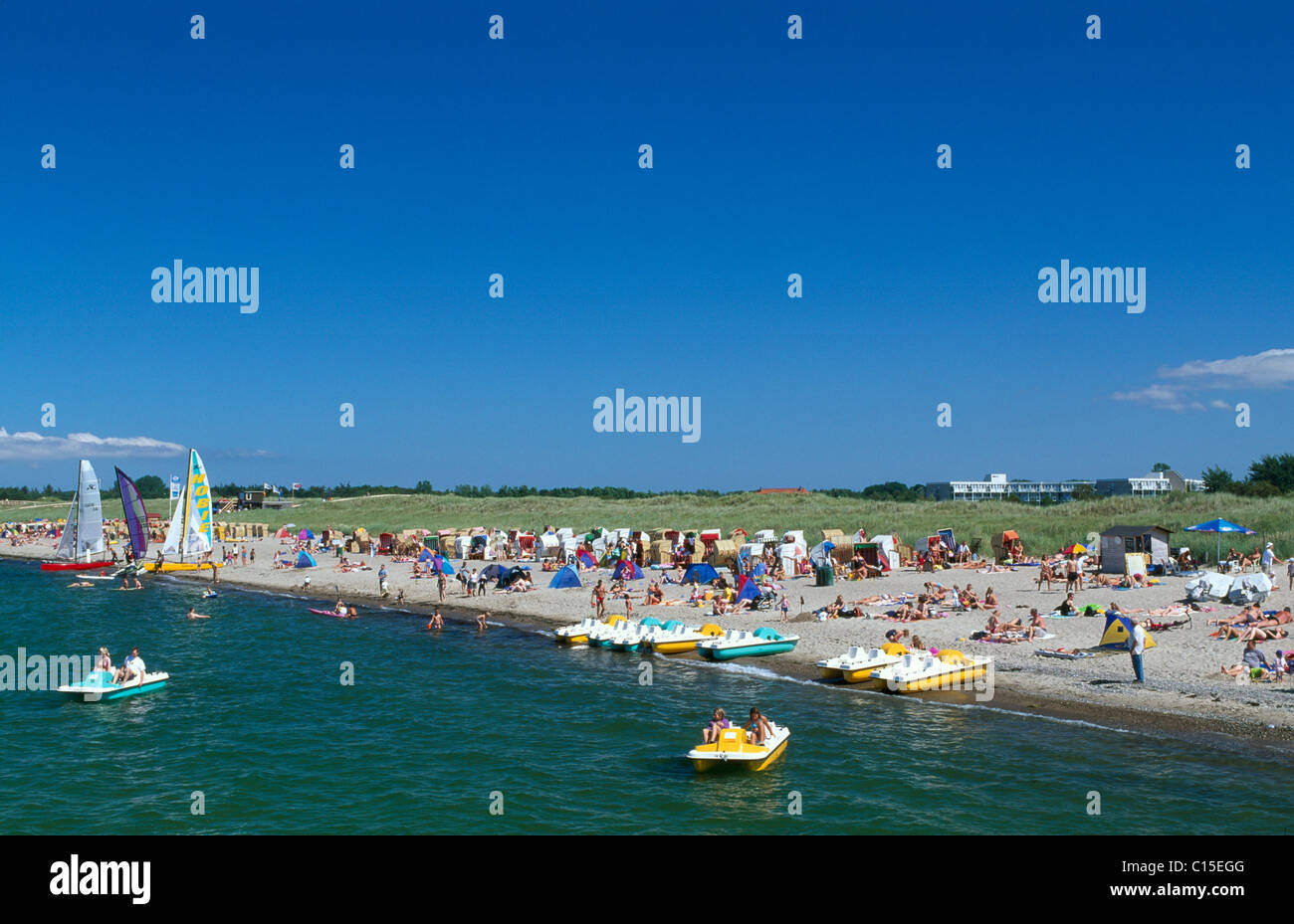 Heiligenhafen beach, Kieler Bucht Bay, Schleswig-Holstein, Germany, Europe Stock Photo