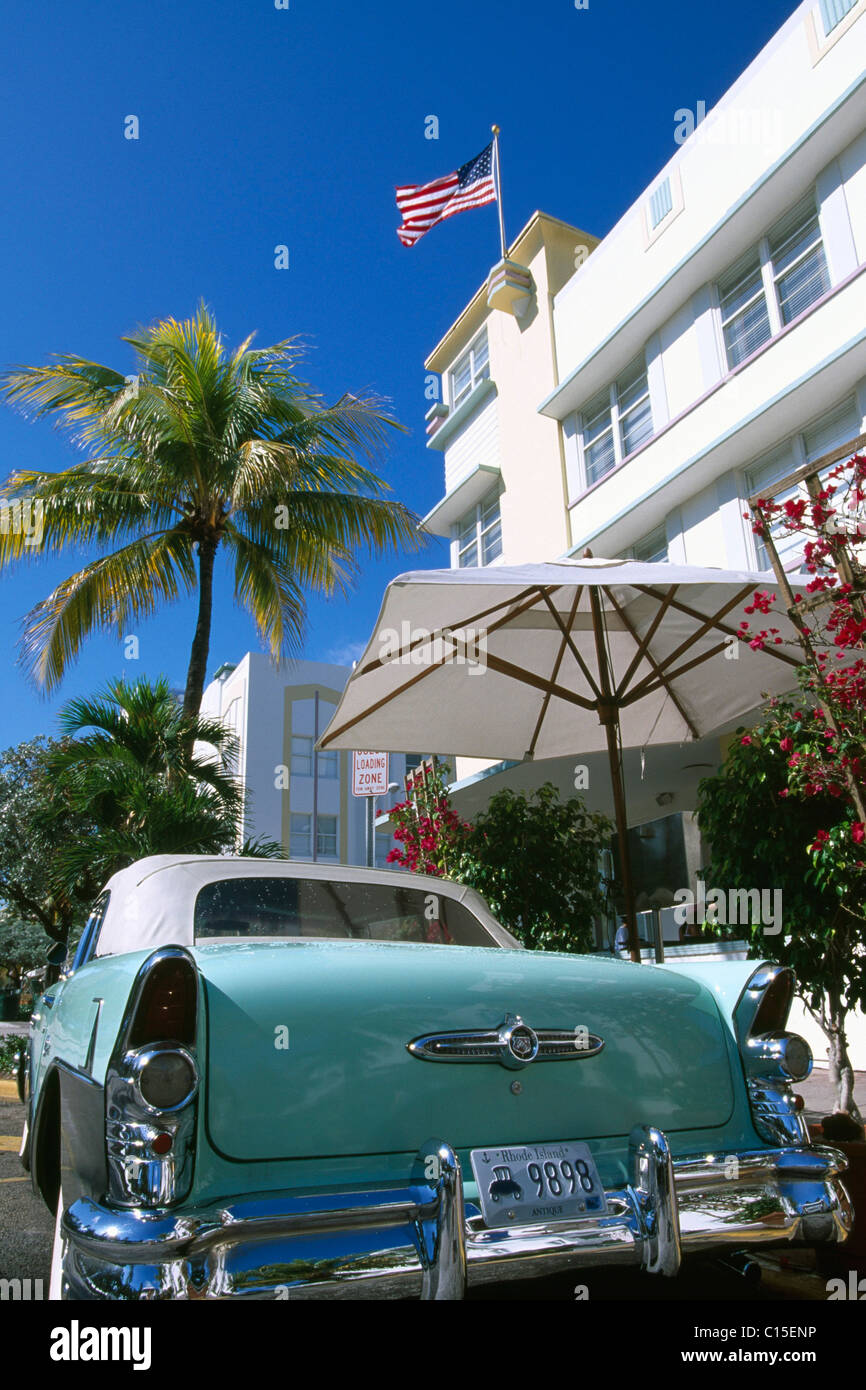 Ocean Drive, Miami Beach, Miami, Florida, USA Stock Photo