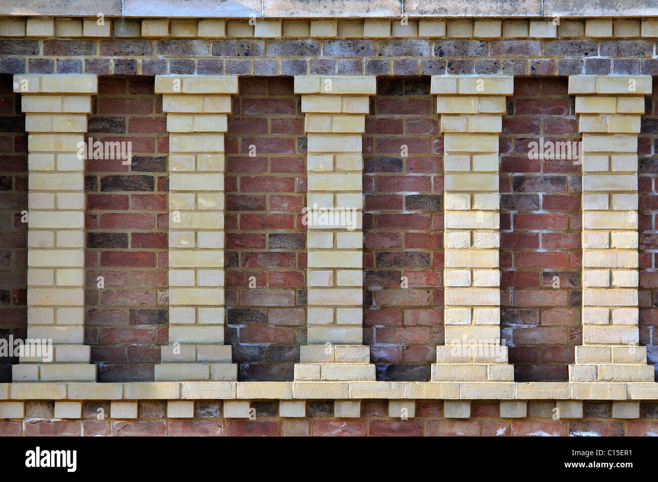 Brickwork detail at the newly constructed village of Poundbury, Dorchester, Dorset, UK. March 2011 Stock Photo