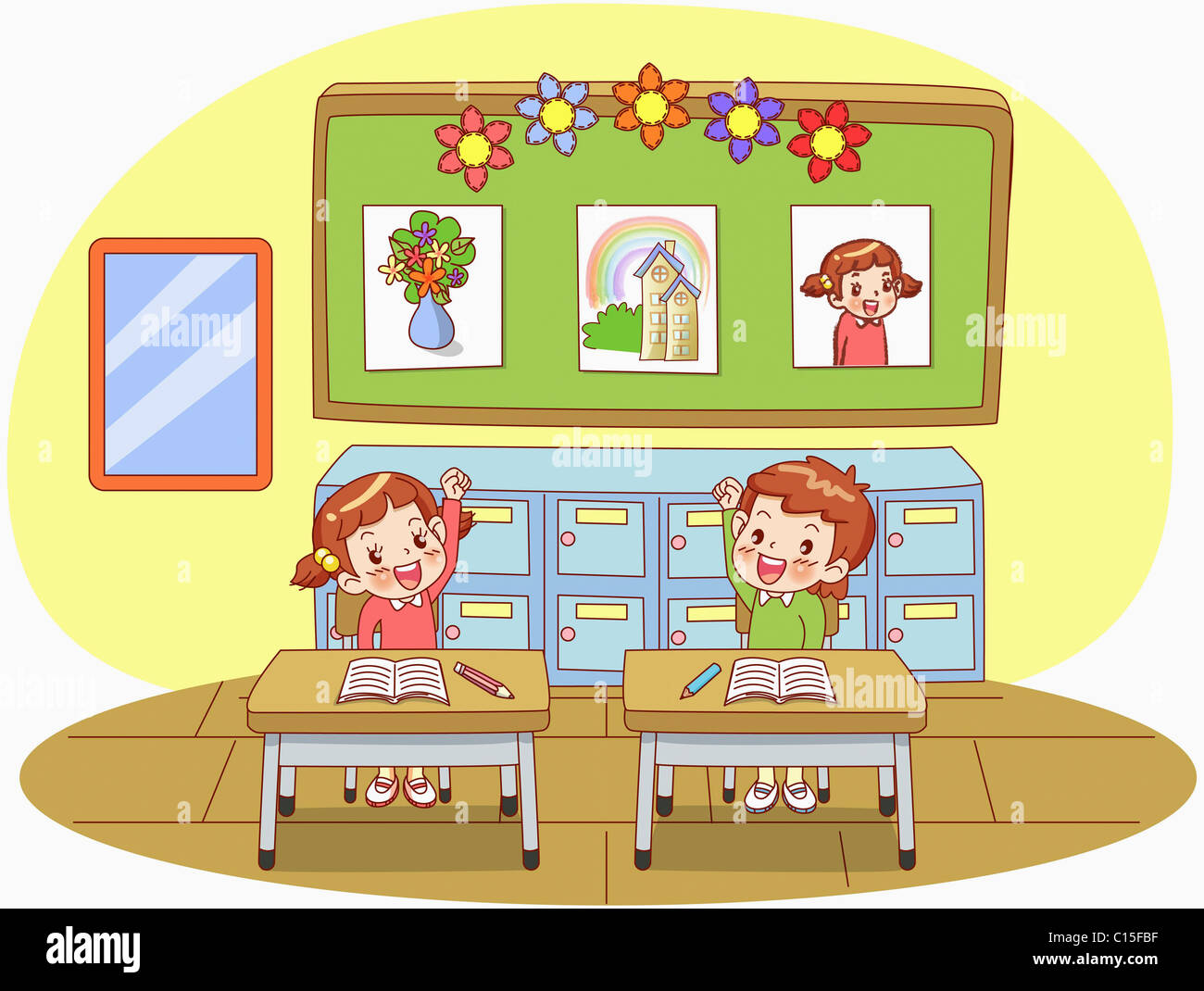 children in classroom Stock Photo - Alamy