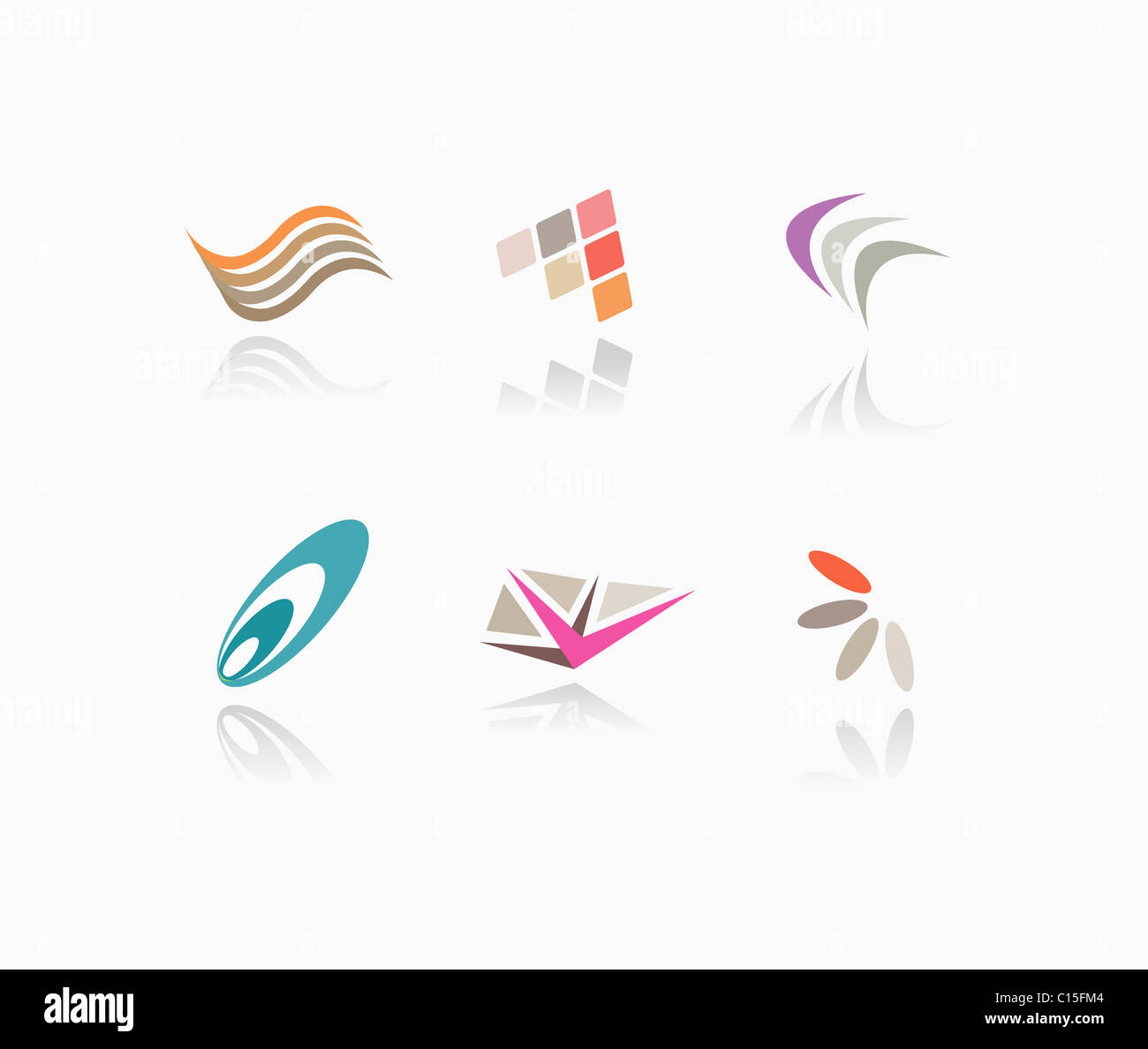 abstract symbol icons Stock Photo