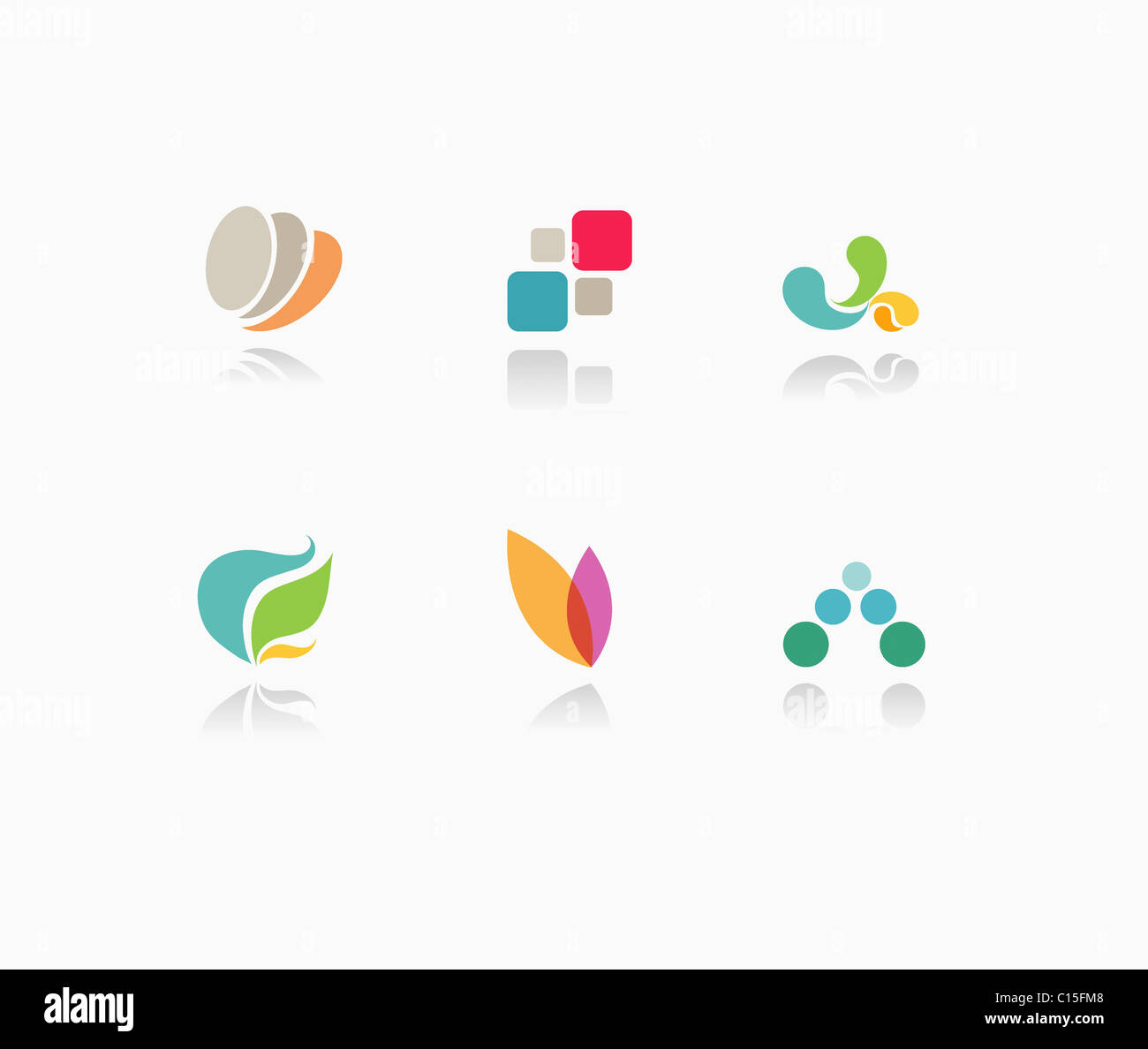 abstract symbol icons Stock Photo