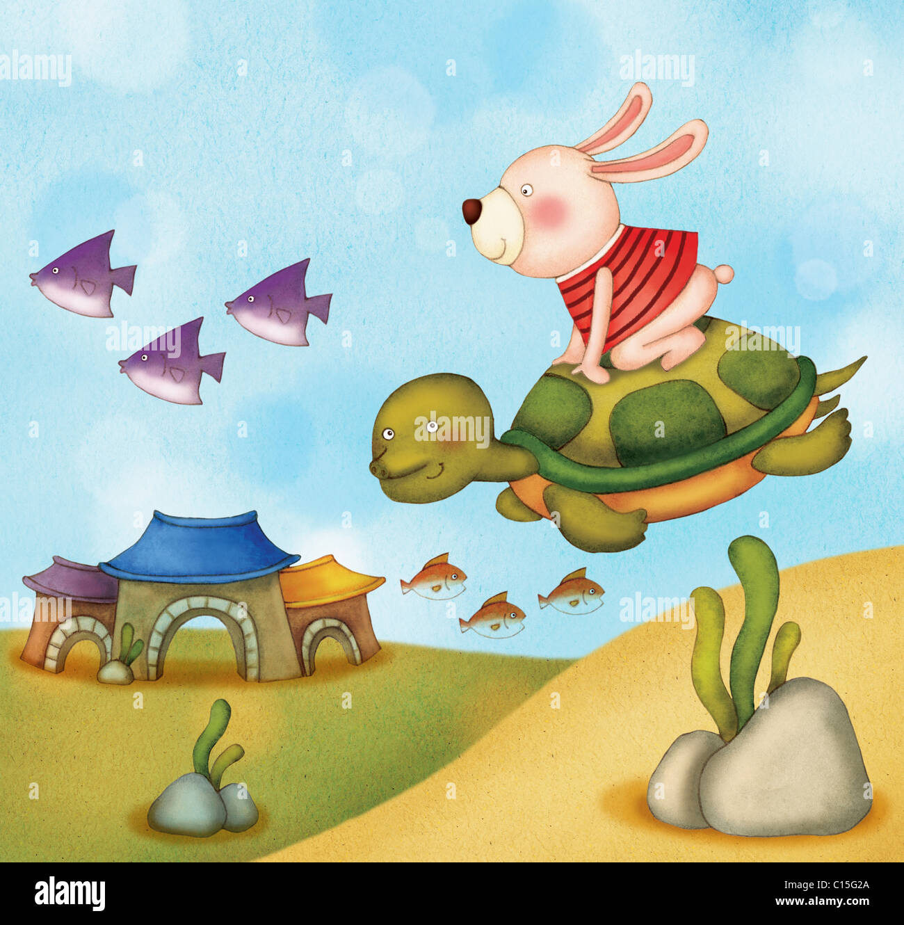 illustration of traditional fairy tales Stock Photo - Alamy