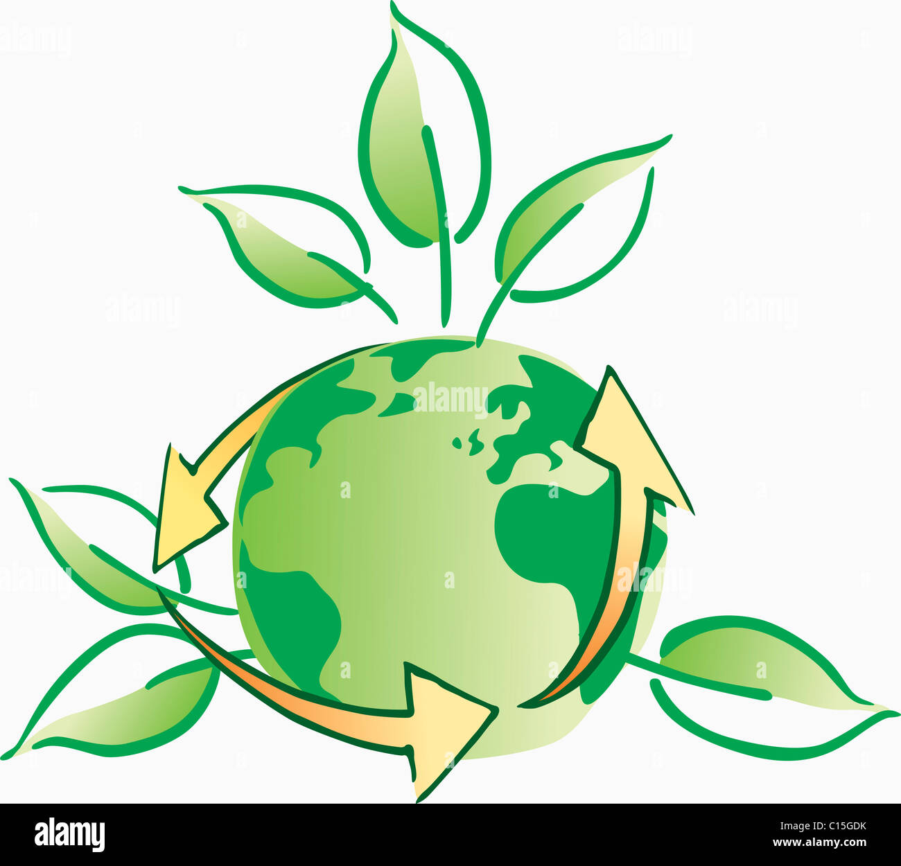 green earth eco friendly Stock Photo