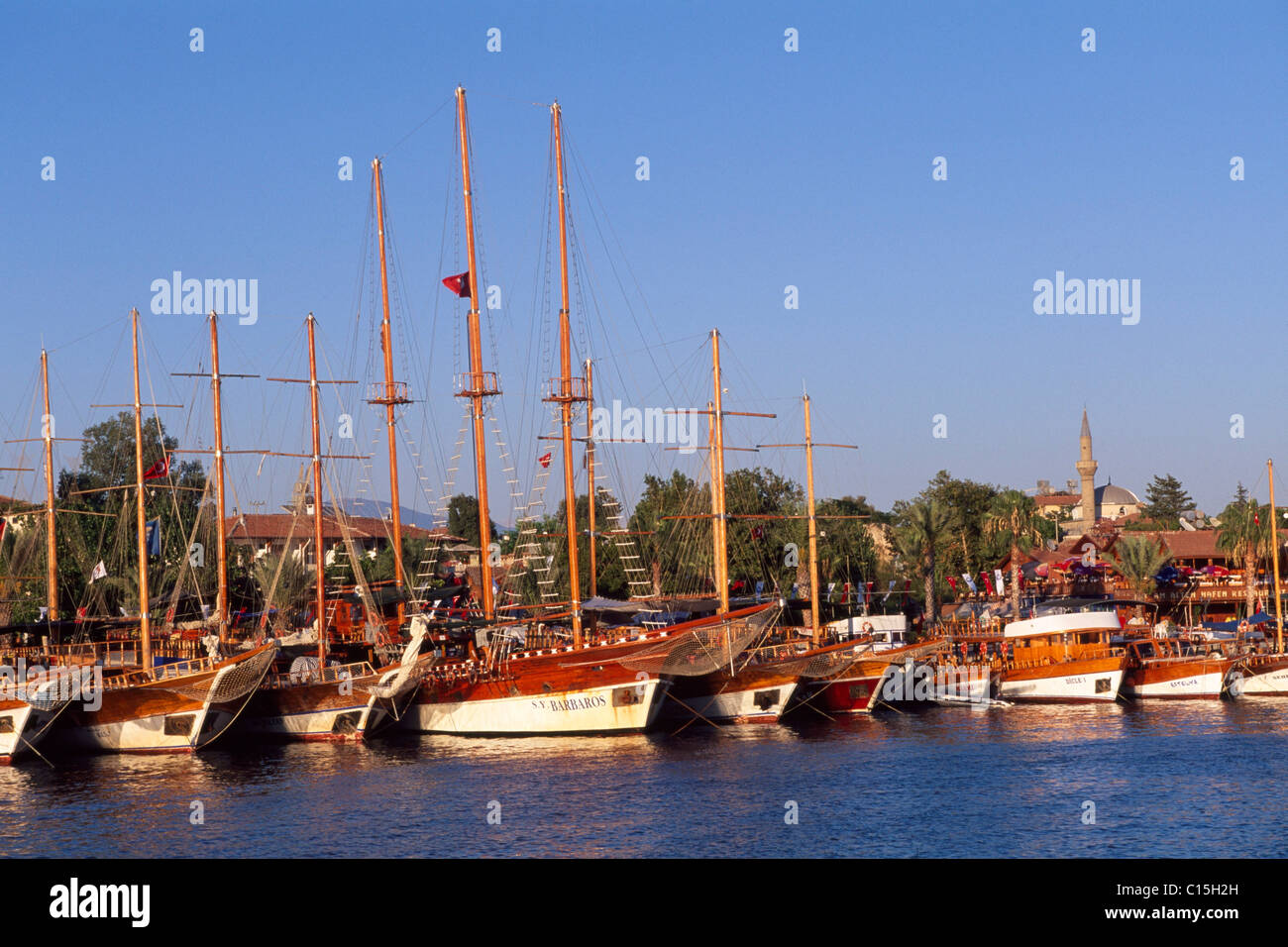 Side Harbour, Turkish Riviera, Turkey Stock Photo