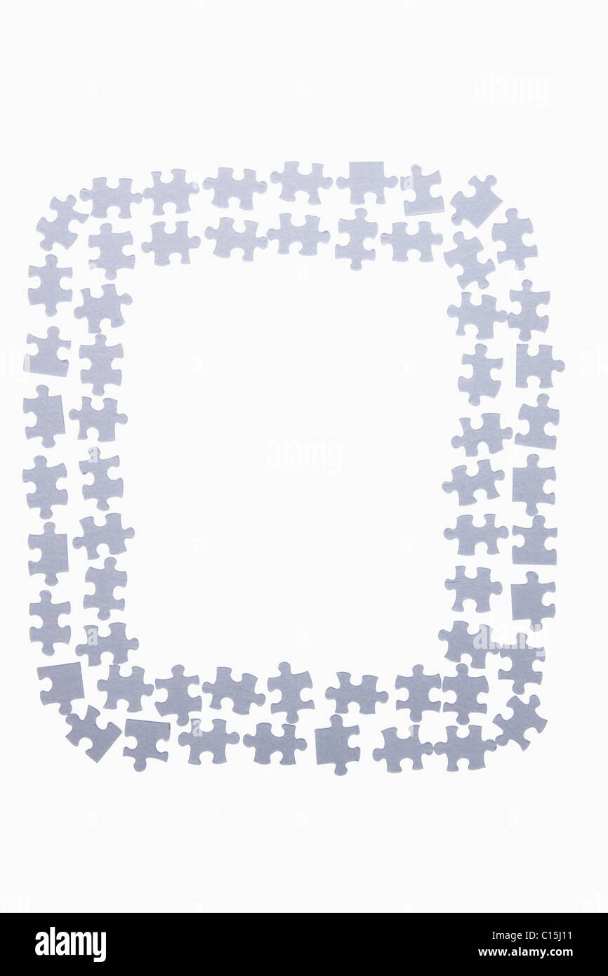 puzzles arranged in rectangle shape Stock Photo