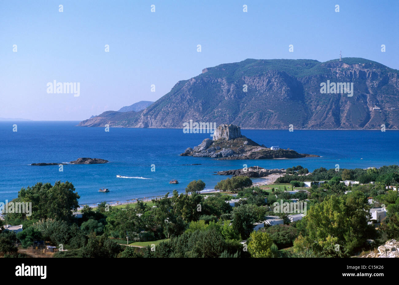 Nisi Kastri Island, Agios Stefanos, Kos, Dodecanese Islands, Greece Stock Photo