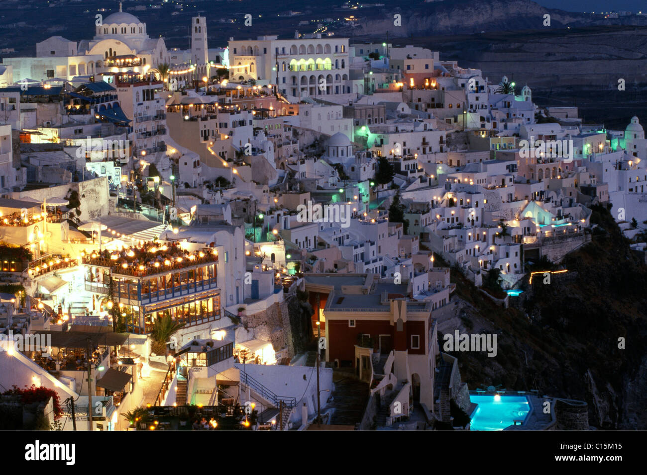 Thera, Santorini, Cyclades, Greece, Europe Stock Photo