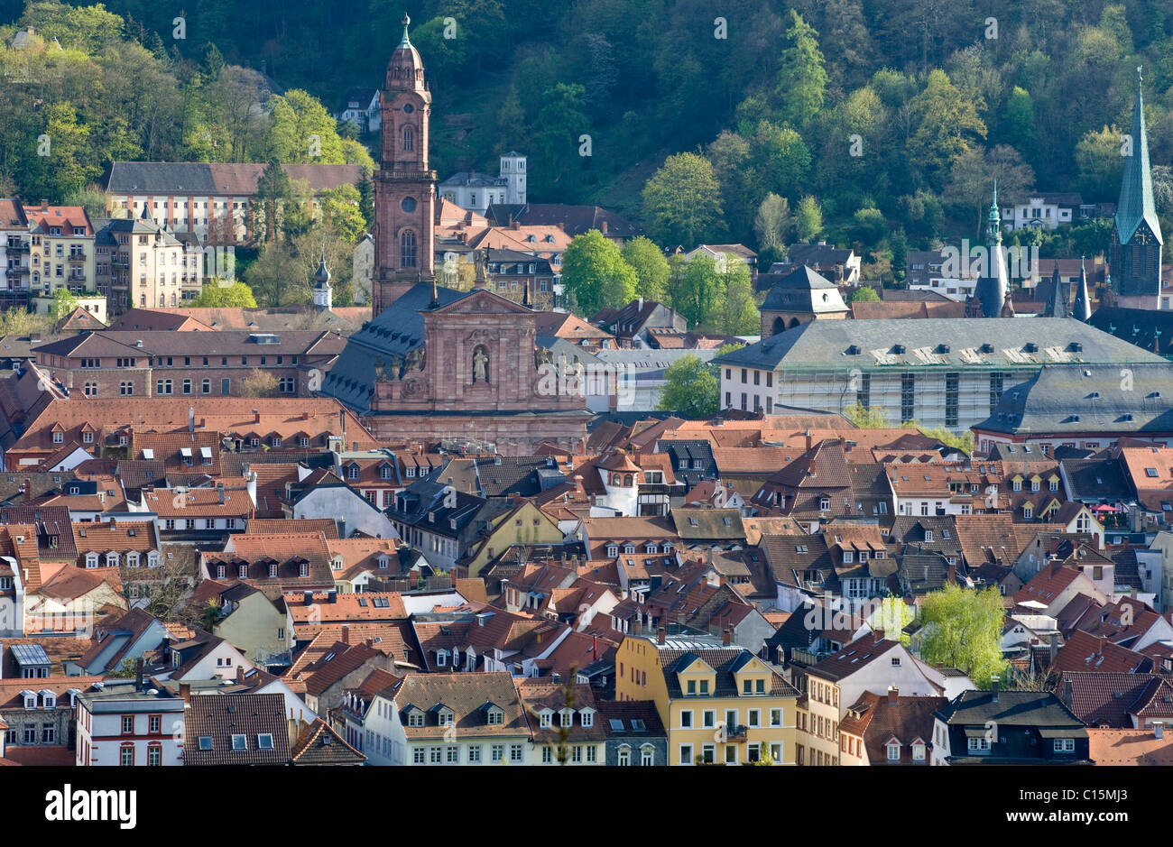 Jesuit Church, Heidelberg, Baden-Wuerttemberg, Germany, Europe Stock