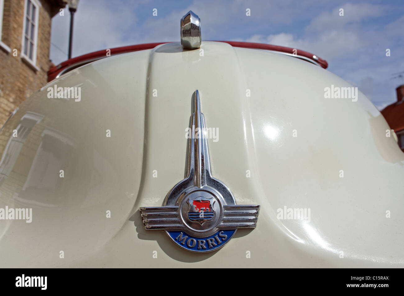 Morris Minor front bonnet Stock Photo - Alamy