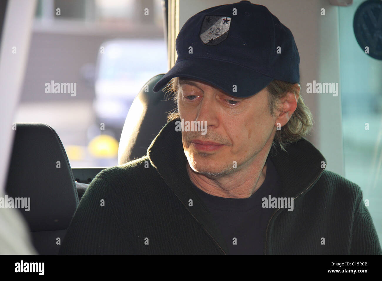 Steve Buscemi flying into Tegel Airport for the Berlin Film