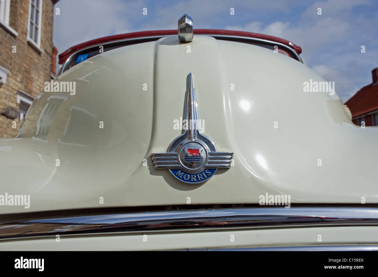 Morris Minor front bonnet Stock Photo - Alamy