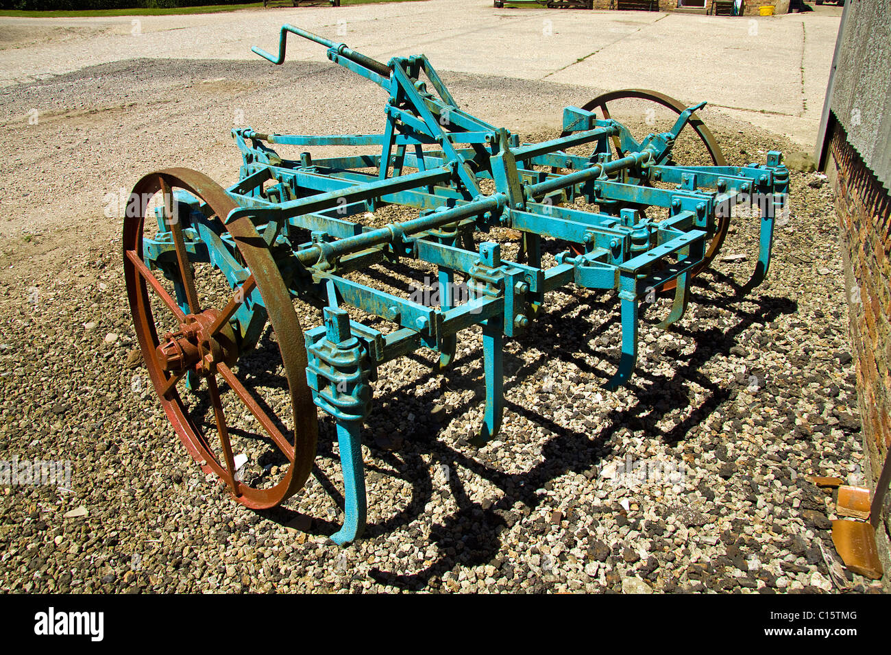 Nicholson's early soil cultivator - museum piece Stock Photo