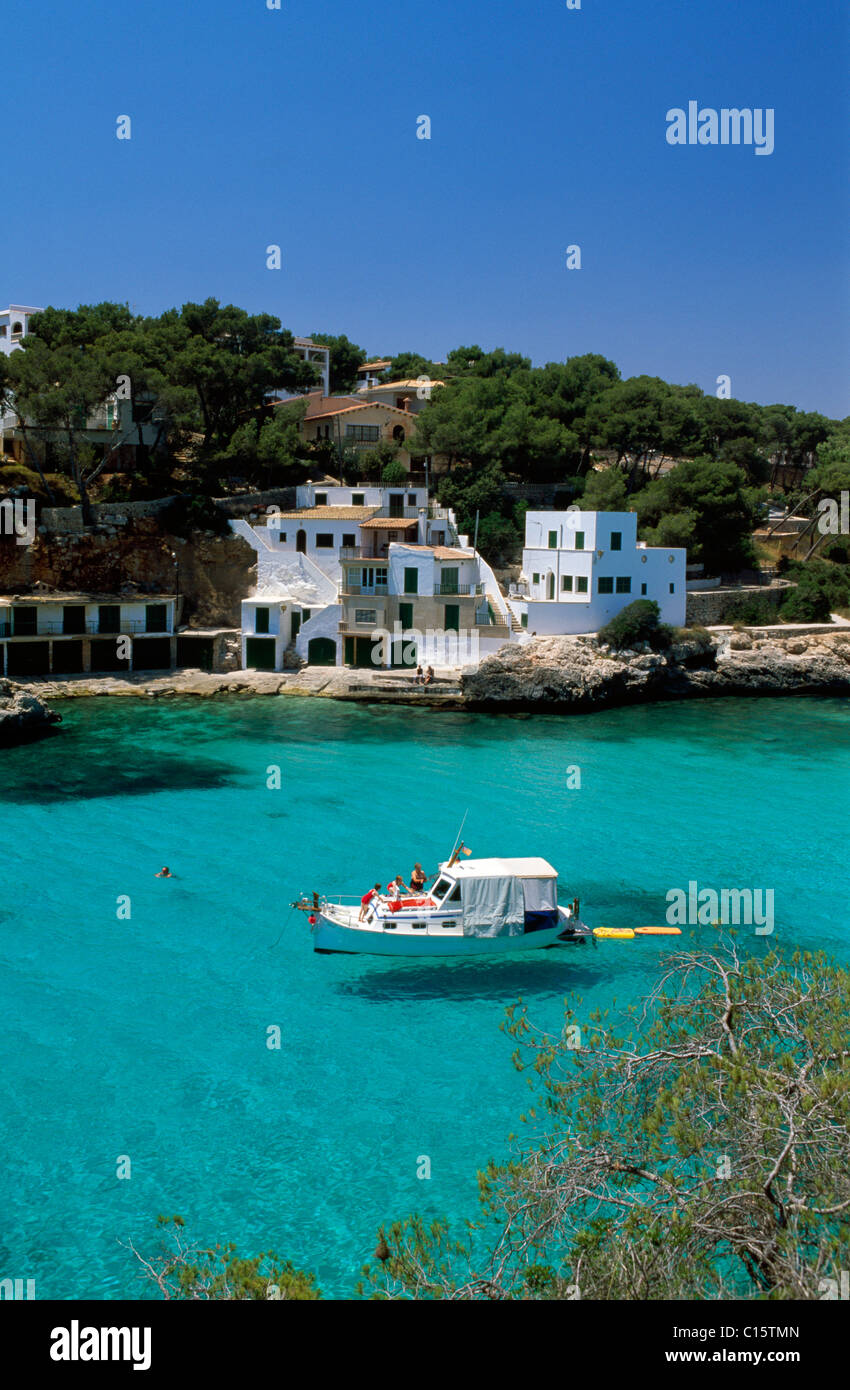 View of Cala Santanyi, Majorca, Balearic Islands, Spain, Europe Stock Photo