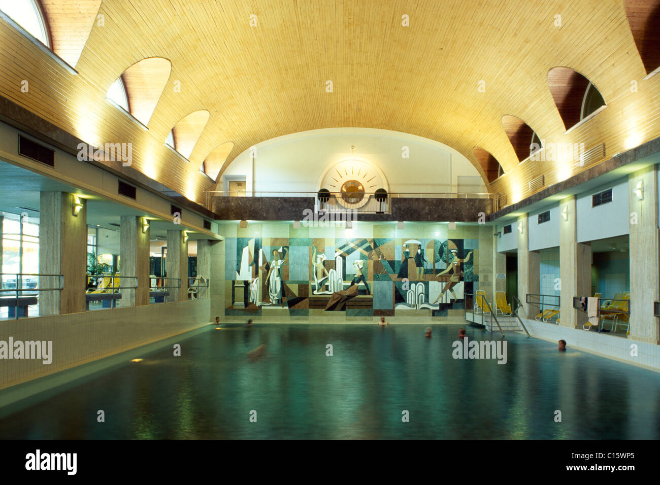 Thermal bath in Warmbad near Villach, Carinthia, Austria, Europe Stock Photo