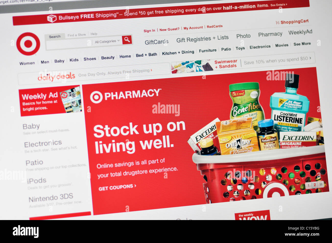 Target store website Stock Photo Alamy