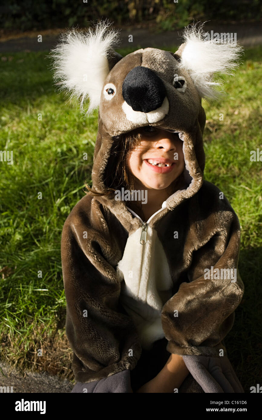 Hooded Koala Girl's Costume
