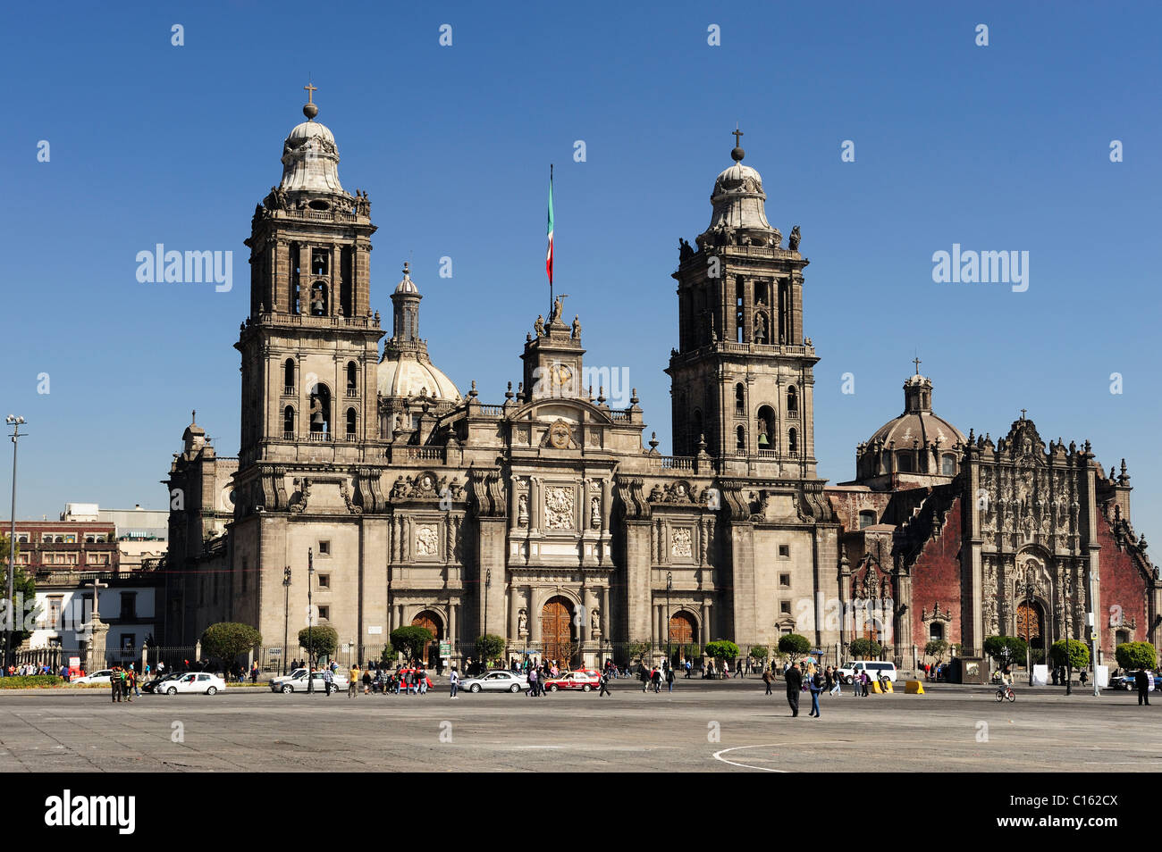 Catedral Metropolitana in Zocalo District, Mexico City, Mexico Stock Photo