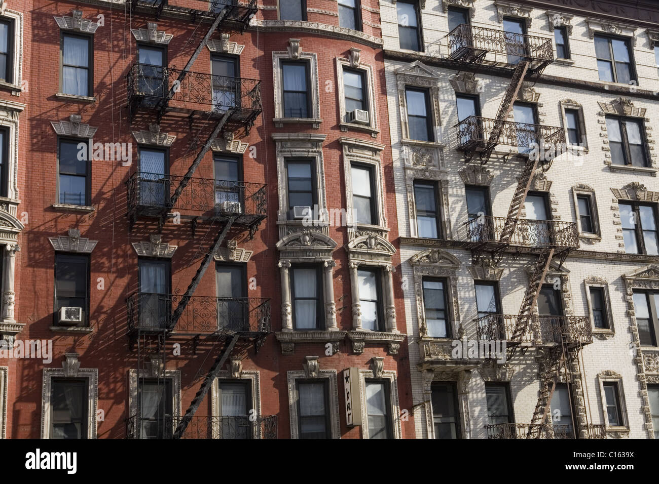 Building architecture, Lower East Side, Manhattan Stock Photo Alamy