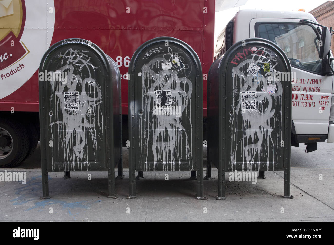 Mailboxes, East Village, New York City Stock Photo Alamy