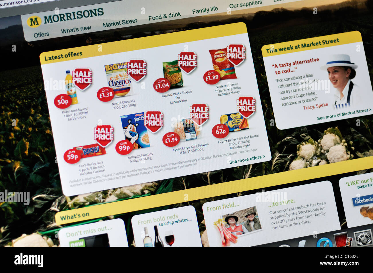 Morrisons supermarket website Stock Photo Alamy