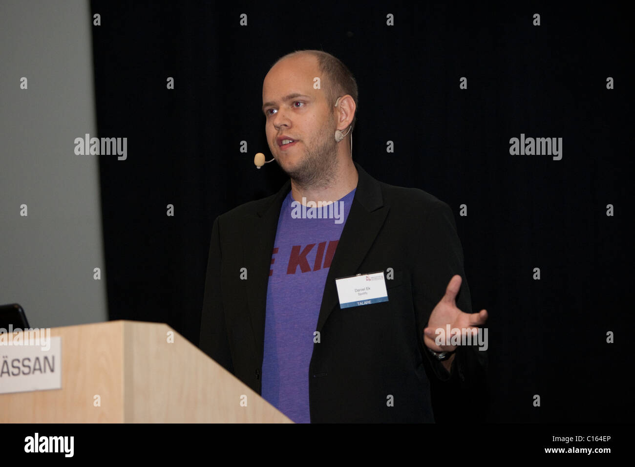 Daniel Ek, one of the founders of the site Spotify Stock Photo