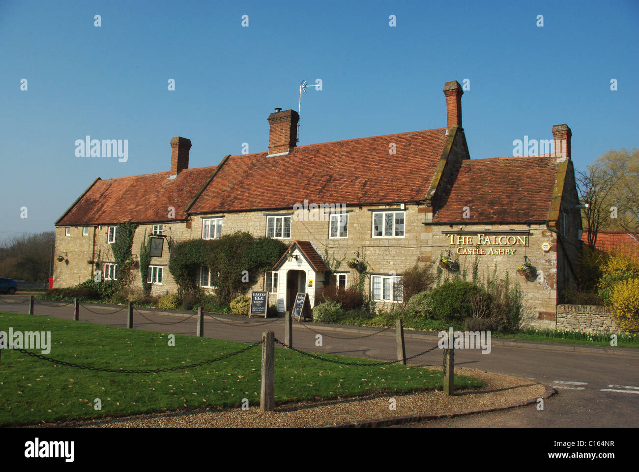 The Falcon Hotel in the village of Castle Ashby, Northamptonshire, UK