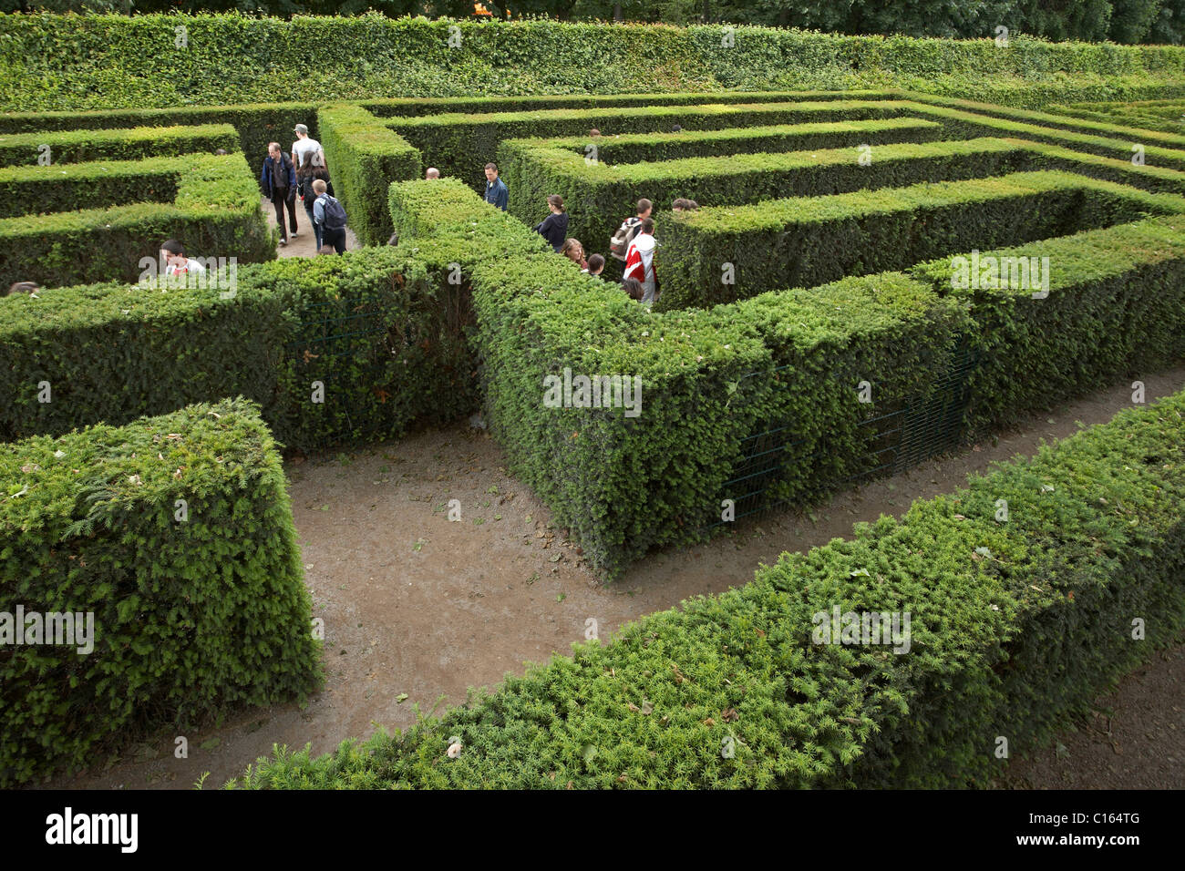 Labyrinth, Schoenbrunn Palace Park, Vienna, Austria, Europe Stock Photo