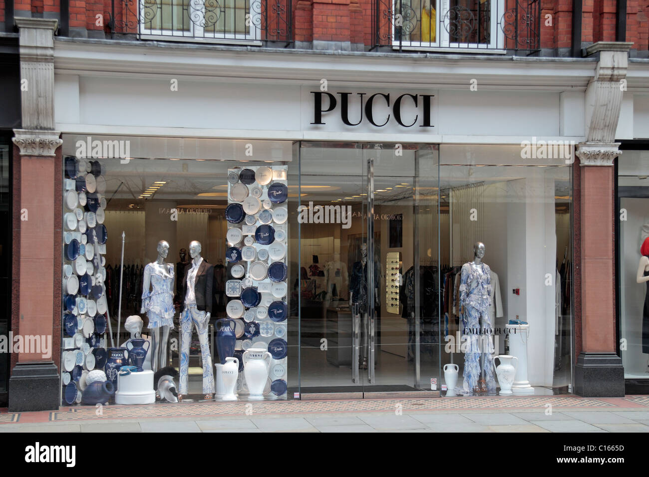 Emilio Pucci shop window display in Sloane Street London Stock Photo - Alamy